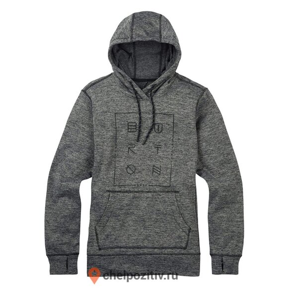 Burton Women’s Gray Pullover Hoodie Sweatshirt Size M Soft Fleece - Picture 14 of 15